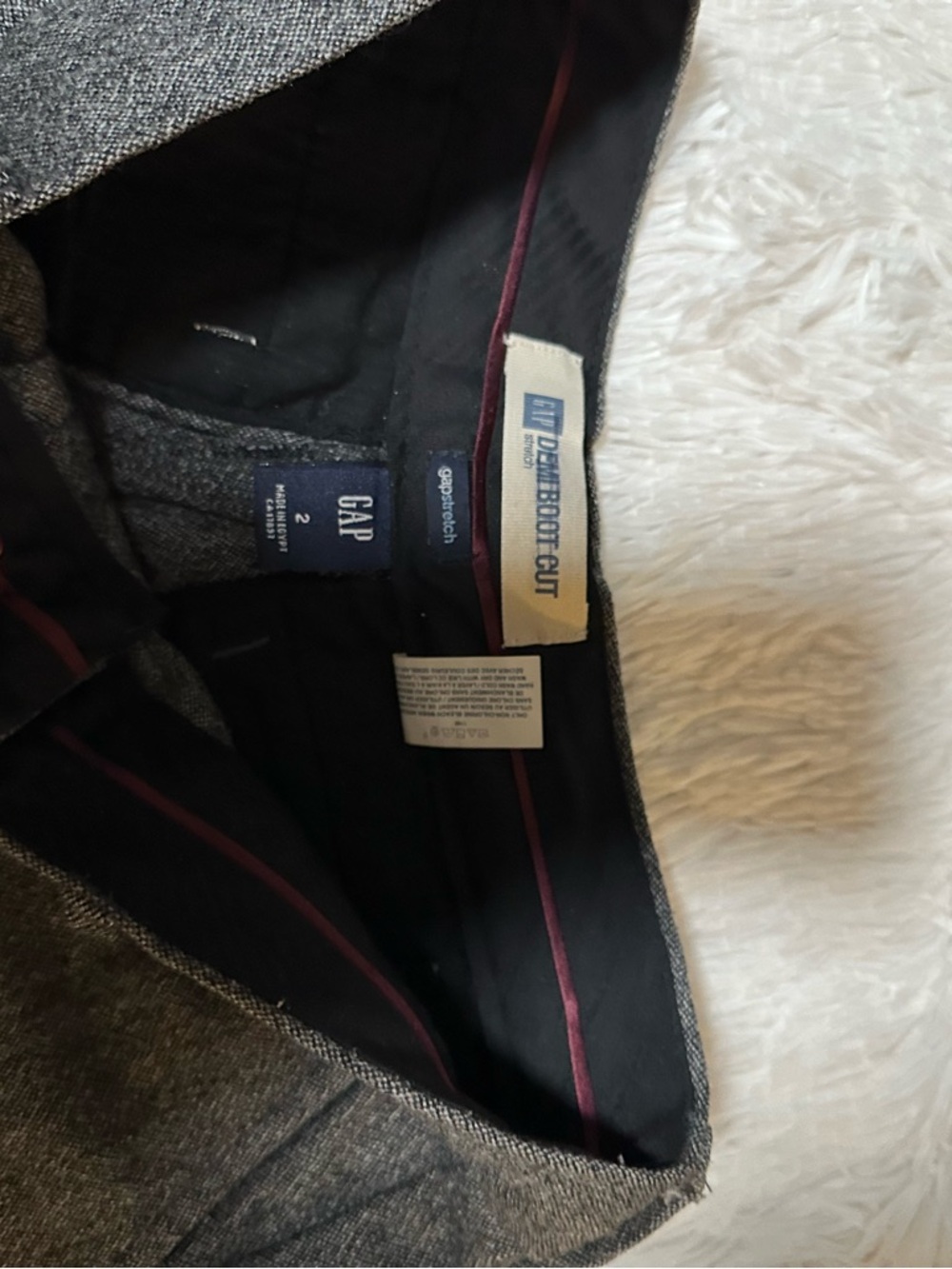 GAP Charcoal Gray Tailored Trousers